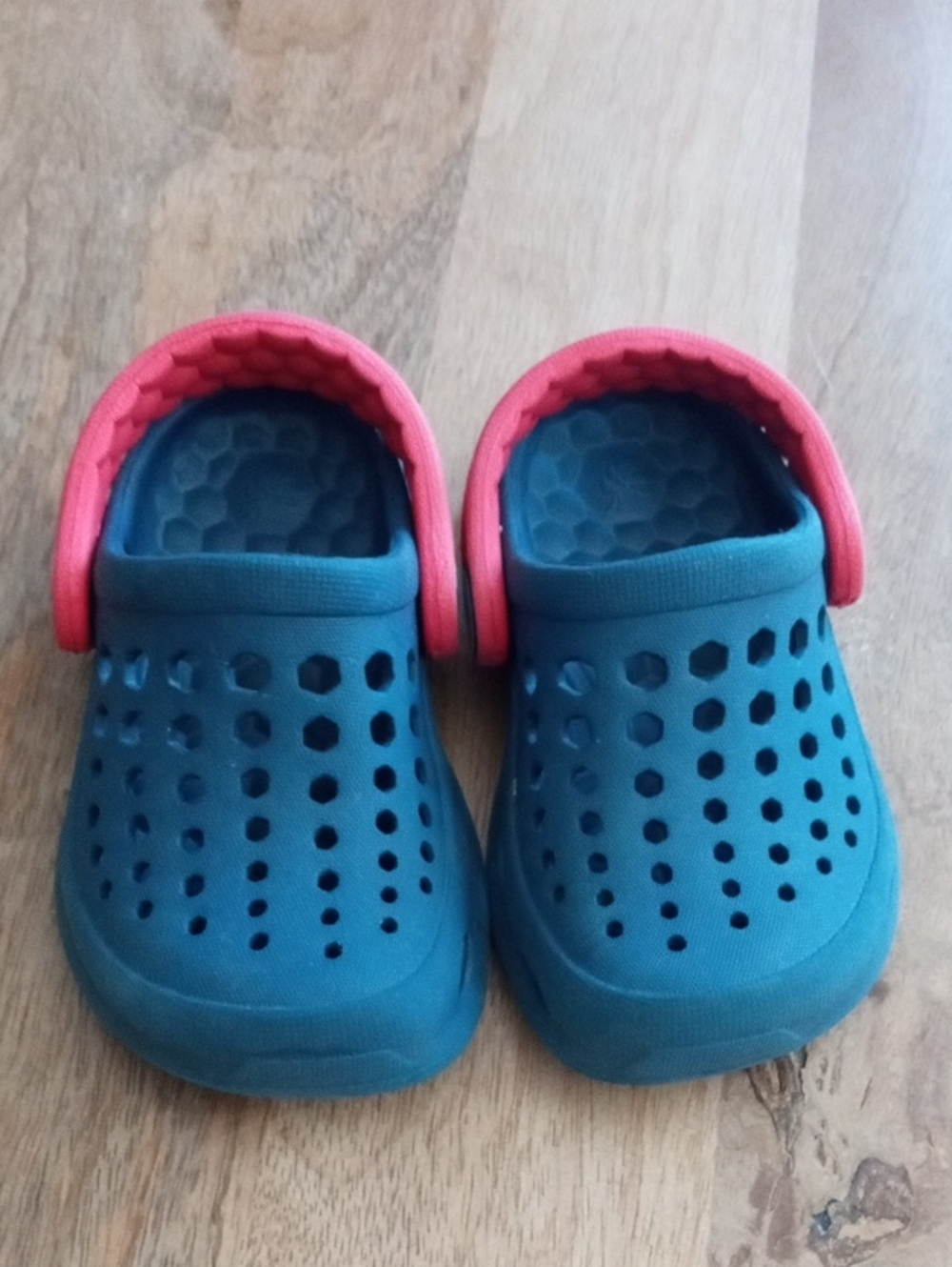 Joybees Navy and Red Slip-On Clog with Backstrap